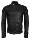 B92 - Stylische Kunstleder Biker Jacke