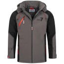 O-300-Dunkelgrau-Schwarz - Arctic Seven Herren Softshell Jacke