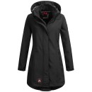 O-188 - Schwarz - Alessandro Salvarini lange Damen Softshell Jacke