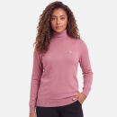 U.S. POLO ASSN. Damen Turtleneck Pullover P-078 Rose-Beige Größe XL - Gr.XL