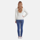 U.S. POLO ASSN. Damen V-Neck Pullover Zopfmuster P-080 Weiss-Beige Größe XXL - Gr.2XL
