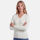 U.S. POLO ASSN. Damen V-Neck Pullover Zopfmuster P-080 Weiss-Beige Größe XXL - Gr.2XL