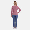 U.S. POLO ASSN. Damen V-Neck Pullover Zopfmuster P-080 Rose-Beige Größe XXL - Gr.2XL