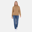 U.S. POLO ASSN. Damen Turtleneck Pullover P-081 Camel-Weiss Größe XXL - Gr.2XL