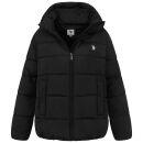 U.S. POLO ASSN. Damen Steppjacke P-082 Schwarz-Grau Größe S - Gr.S