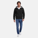 U.S. POLO ASSN. Herren Kapuzenjacke Hoodie P-084 Schwarz-Rot Größe XXL - Gr.2XL