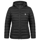 U.S. POLO ASSN. Damen Jacke P-085 Schwarz-Hellgrau Größe L - Gr.L