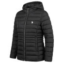 U.S. POLO ASSN. Damen Jacke P-085 Schwarz-Hellgrau Größe L - Gr.L
