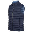 U.S. POLO ASSN. Damen Weste P-086 Navy-Hellgrau Größe S - Gr.S