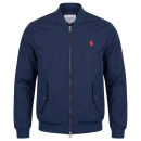 U.S. POLO ASSN. Herren Bomberjacke P-087 Navy-Rot Größe S - Gr.S