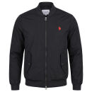 U.S. POLO ASSN. Herren Bomberjacke P-087 Schwarz-Wine Größe L - Gr.L