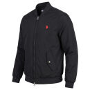 U.S. POLO ASSN. Herren Bomberjacke P-087 Schwarz-Wine Größe L - Gr.L