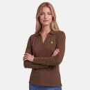 U.S. POLO ASSN. Damen Poloshirt P-088 Braun-Beige Größe M - Gr.M