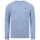 U.S. POLO ASSN. Herren Roundneck Pullover Zopfmuster P-066 Lightblue-Navy-Größe M - Gr. M