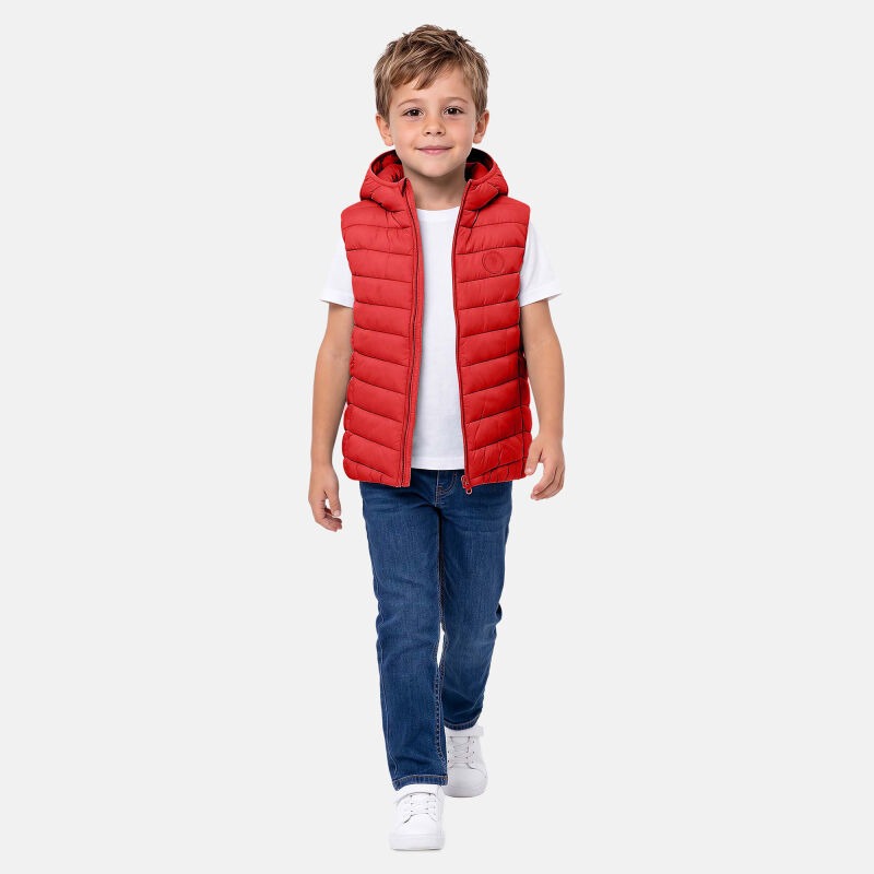 U.S. POLO ASSN. Kinder Weste P-091 Rot Größe 3 - Gr.98