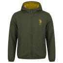 U.S. POLO ASSN. Kinder Wendejacke P-092 Olive-Gelb Größe 6 - Gr.116