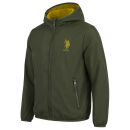U.S. POLO ASSN. Kinder Wendejacke P-092 Olive-Gelb Größe 6 - Gr.116