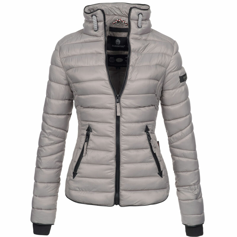 Marikoo Lola leichte Damen Steppjacke B405 Grau Größe XS Gr. 34 G
