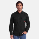 U.S. POLO ASSN. Herren Flanell Shirt P-094 Schwarz-Rot Größe M - Gr.M