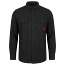 U.S. POLO ASSN. Herren Flanell Shirt P-094 Schwarz-Rot Größe M - Gr.M
