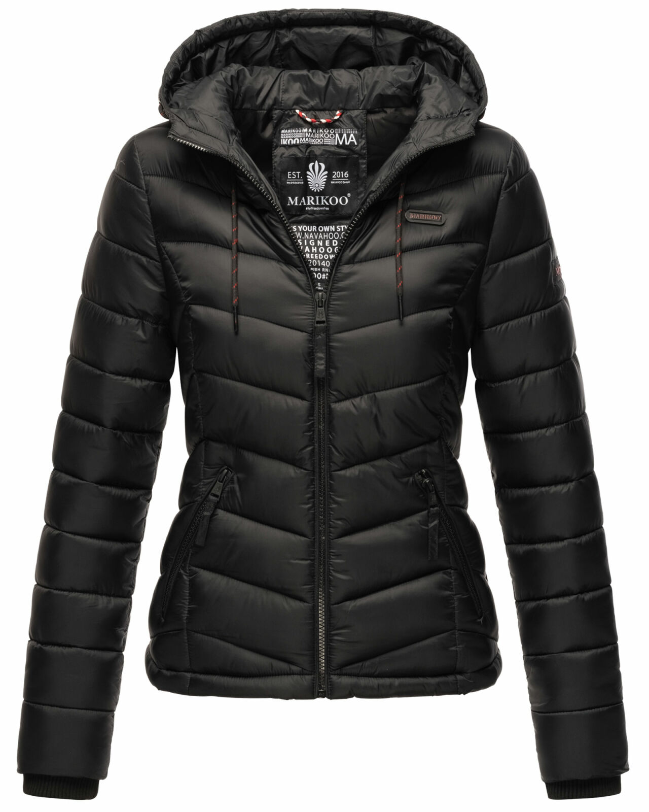 Marikoo Kuala leichte Damen Steppjacke B403 Schwarz Größe S - Gr. 36 ,  54,90 €