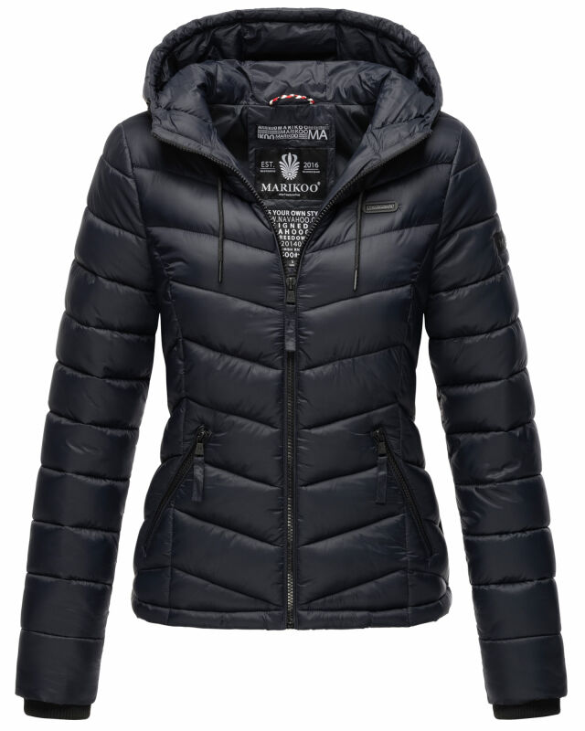 Marikoo Kuala leichte Damen Steppjacke B403 Navy Größe L - Gr. 40