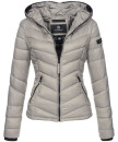 Marikoo Kuala leichte Damen Steppjacke B403 Grau Größe XS - Gr. 34
