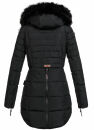 Marikoo warme Damen Winter Jacke Stepp Mantel lang B401 Schwarz Größe XS - Gr. 34