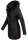 Marikoo warme Damen Winter Jacke Stepp Mantel lang B401 Schwarz Größe XS - Gr. 34