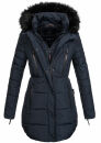 Marikoo warme Damen Winter Jacke Stepp Mantel lang B401...