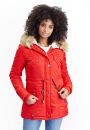 Navahoo warme Damen Winter Jacke mit Teddyfell B399