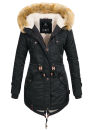 Navahoo warme Damen Winter Jacke mit Teddyfell B399...