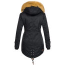 Navahoo warme Damen Winter Jacke mit Teddyfell B399 Schwarz Größe M - Gr. 38