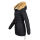Navahoo warme Damen Winter Jacke mit Teddyfell B399 Schwarz Größe M - Gr. 38