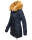 Navahoo warme Damen Winter Jacke mit Teddyfell B399 Navy Größe XL - Gr. 42