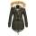Navahoo warme Damen Winter Jacke mit Teddyfell B399 Grün Größe S - Gr. 36