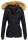 Navahoo warme Damen Winter Jacke mit Kunstfell B392 Schwarz Größe S - Gr. 36
