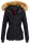 Navahoo warme Damen Winter Jacke mit Kunstfell B392 Schwarz Größe XL - Gr. 42