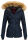 Navahoo warme Damen Winter Jacke mit Kunstfell B392 Navy Größe XS - Gr. 34