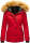 Navahoo warme Damen Winter Jacke mit Kunstfell B392 Rot Größe XS - Gr. 34