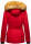 Navahoo warme Damen Winter Jacke mit Kunstfell B392 Rot Größe S - Gr. 36