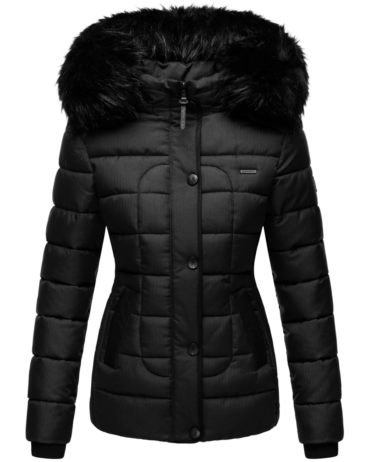 Marikoo Warme Damen Winter Jacke Winterjacke Parka Steppmantel Lang