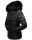 Marikoo warme Damen Winter Jacke Steppjacke B391 Schwarz Größe XS - Gr. 34