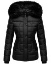 Marikoo warme Damen Winter Jacke Steppjacke B391 Schwarz Größe S - Gr. 36