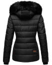 Marikoo warme Damen Winter Jacke Steppjacke B391 Schwarz Größe S - Gr. 36