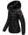 Marikoo warme Damen Winter Jacke Steppjacke B391 Schwarz Größe S - Gr. 36