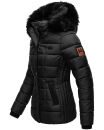 Marikoo warme Damen Winter Jacke Steppjacke B391 Schwarz Größe L - Gr. 40