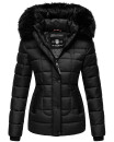 Marikoo warme Damen Winter Jacke Steppjacke B391 Schwarz Größe XL - Gr. 42