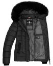 Marikoo warme Damen Winter Jacke Steppjacke B391 Schwarz Größe XL - Gr. 42