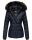 Marikoo warme Damen Winter Jacke Steppjacke B391 Dunkelblau Größe XS - Gr. 34